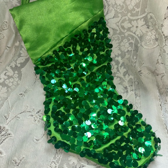 3 Beautiful sequined Christmas Stockings 2006 and earlier - Picture 9 of 10